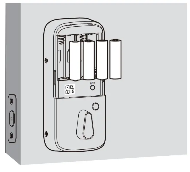 Revolo WFP01 WiFi Smart Lock - battery cover 1