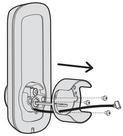 Revolo WFP01 WiFi Smart Lock - battery cover 8