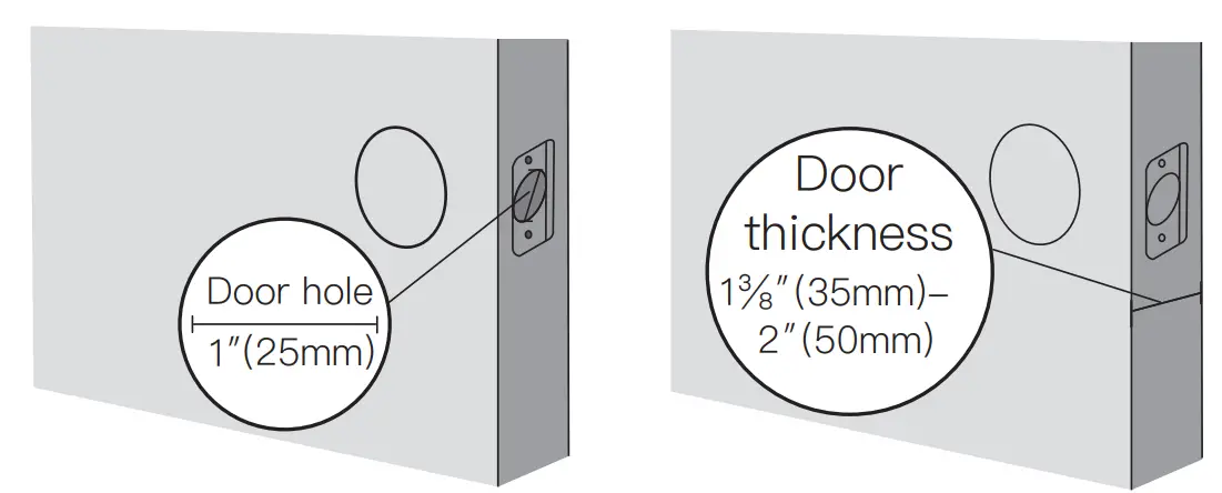 Revolo WFP01 WiFi Smart Lock - door