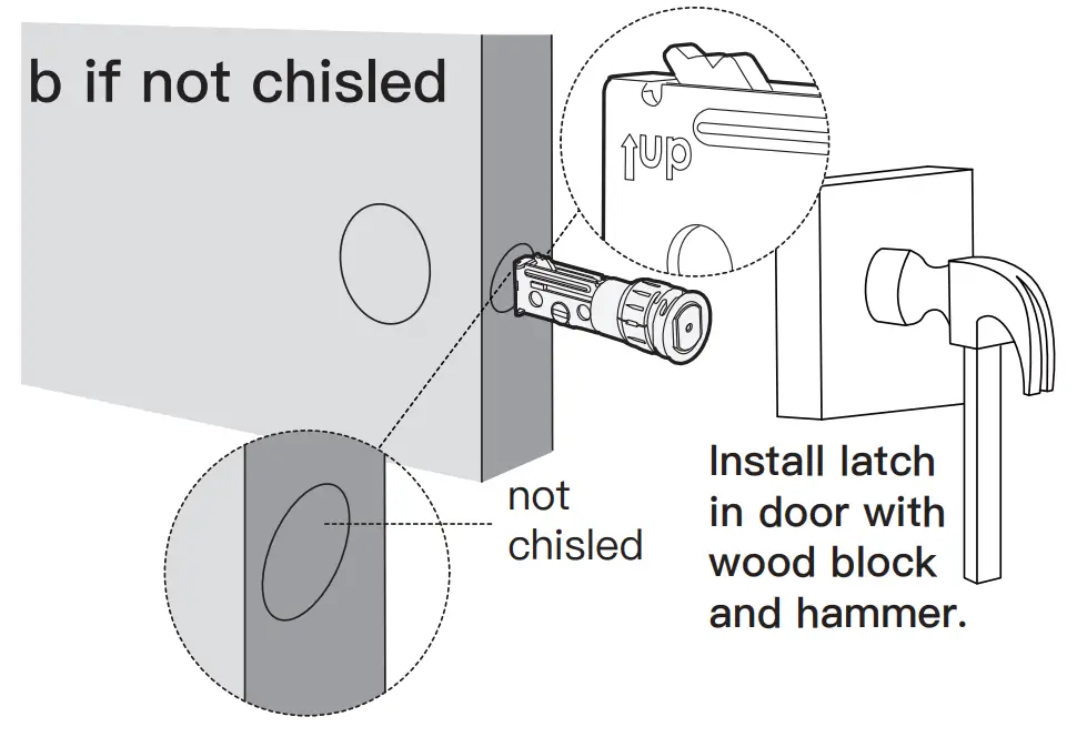 Revolo WFP01 WiFi Smart Lock - doorframe