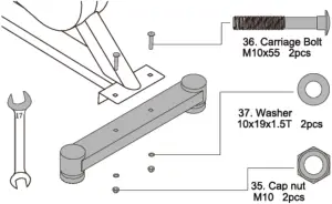 IN 9360 Indoor Bike ASSEMBLY STEP 1