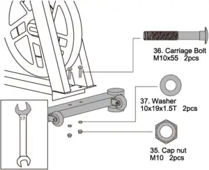 IN 9360 Indoor Bike ASSEMBLY STEP 2