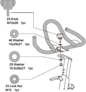 IN 9360 Indoor Bike ASSEMBLY STEP 4