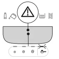 DeLonghi ECAM29X.6Y Cappuccino Machine- INDICATOR LIGHTS 9