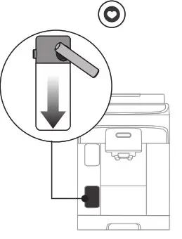 DeLonghi ECAM29X.6Y Cappuccino Machine- milk to add