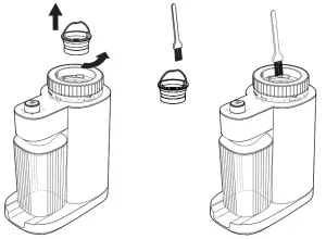 Cleaning the grinder