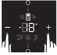 Electrolux EBB3700H H Refrigerator-Adjusting the freezer temperature