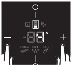 Electrolux EBB3700H H Refrigerator-Adjusting the refrigerator temperature