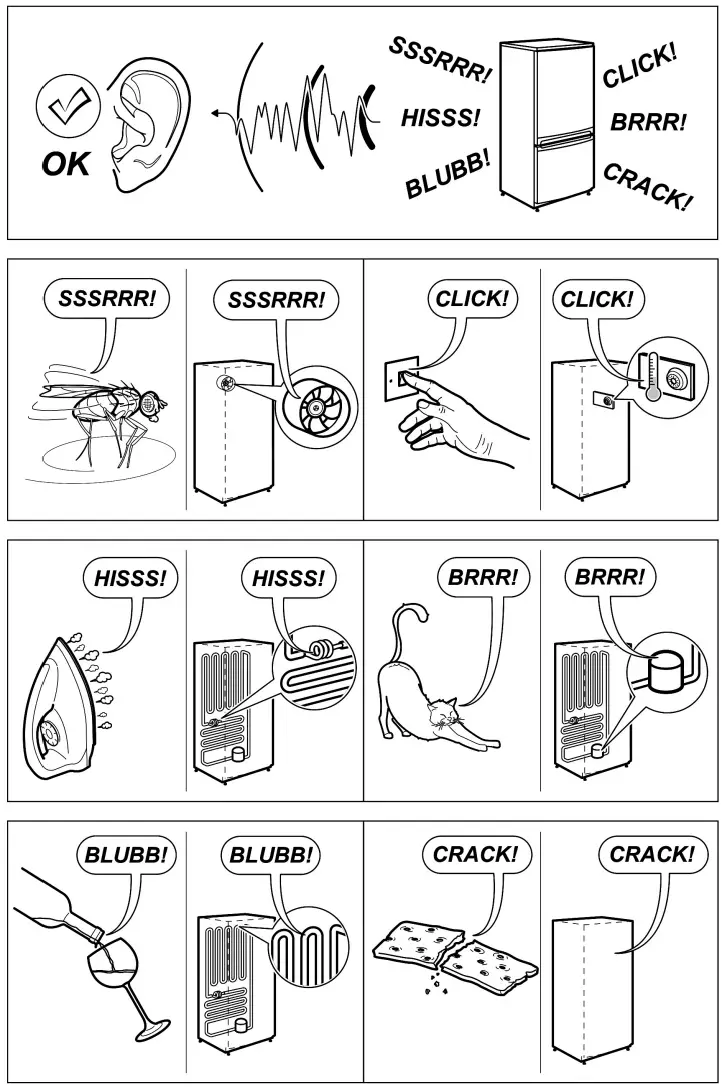Electrolux EBB3700H H Refrigerator-Noise