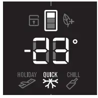 Electrolux EBB3700H H Refrigerator-Quick Freeze Mode