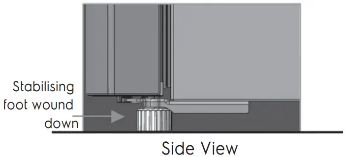 Electrolux EBB3700H H Refrigerator-Stability Foot