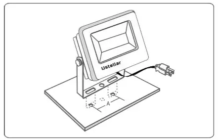 Ustellar UT88870-RGB LED Flood Light Outdoor App Control - Step A