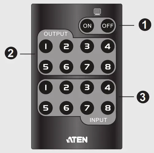 ATEN VM0404HB 4x4 8x8 True 4K HDMI Matrix Switch- IR Remote Control