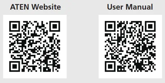 ATEN VM0404HB 4x4 8x8 True 4K HDMI Matrix Switch- QR Code