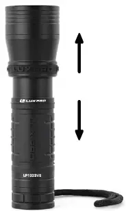 LUXPRO LP1033V2 High-Output Focusing Handheld Flashlight 2
