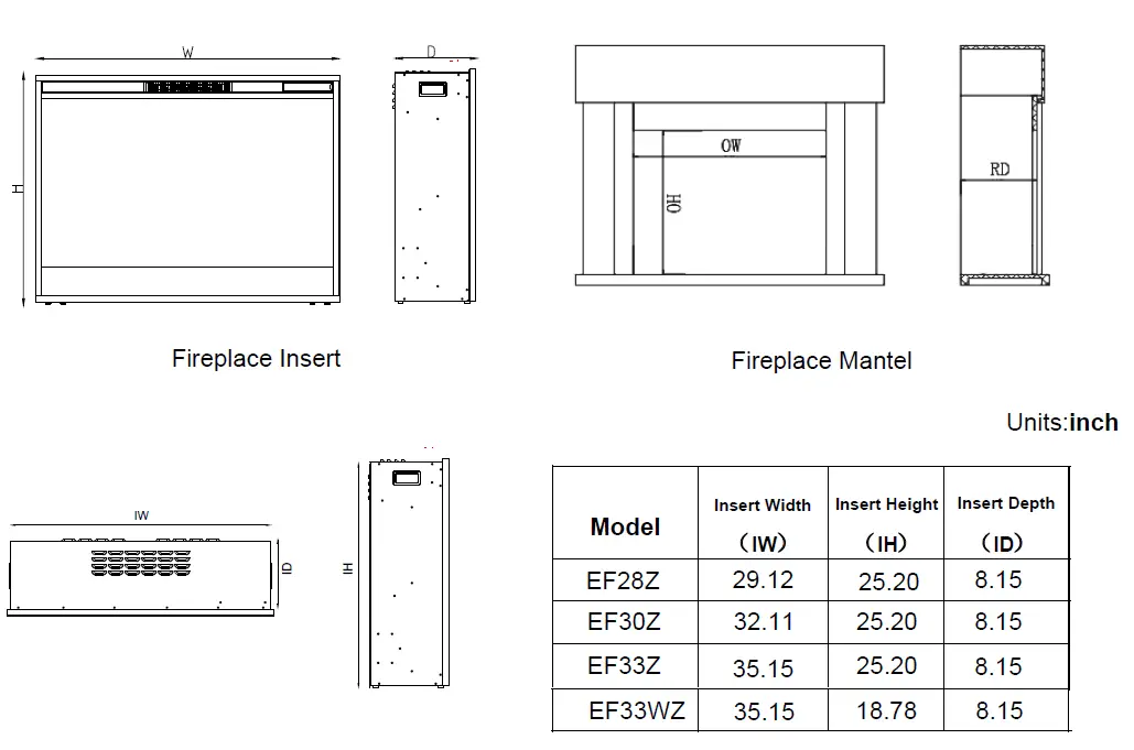 MystFlame EF28Z Smart Electric Fireplace fig 3