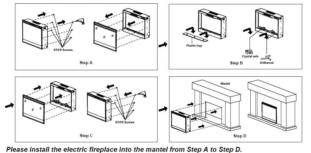 MystFlame EF28Z Smart Electric Fireplace fig 4