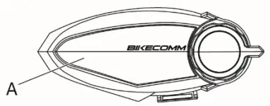 BIKECOMM BK S2 Bluetooth Headset -End intercom