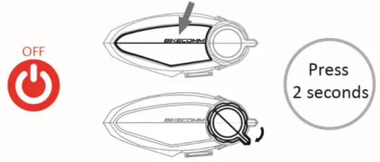 BIKECOMM BK S2 Bluetooth Headset -Power of