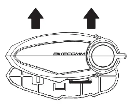 BIKECOMM BK S2 Bluetooth Headset - fixture installation 2