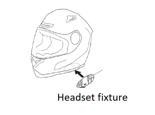 BIKECOMM BK S2 Bluetooth Headset - fixture installation