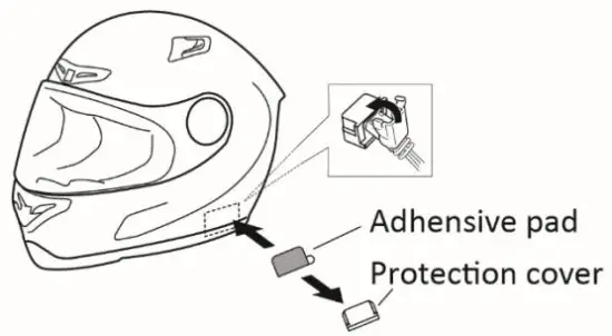 BIKECOMM BK S2 Bluetooth Headset -microphone cable 2