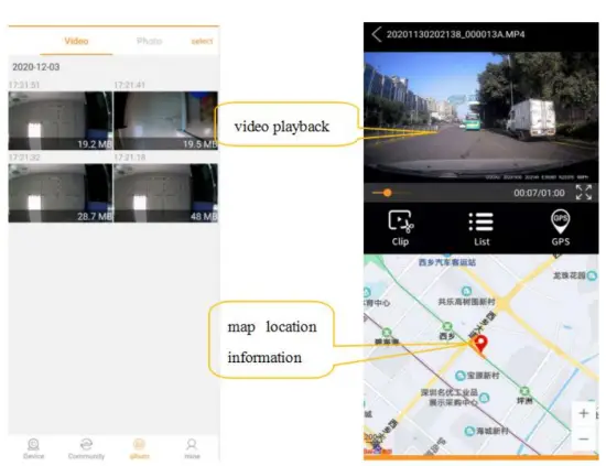 Shenzhen Diyigouxiang Technology D50 Suction Bracket Type Car Digital Video Recorder - app