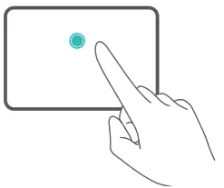 HUAWEI MateBook E Laptop - finger