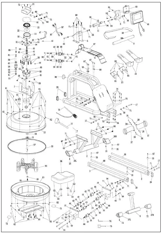 HAMMER 4542 Water Stream II Rower-20