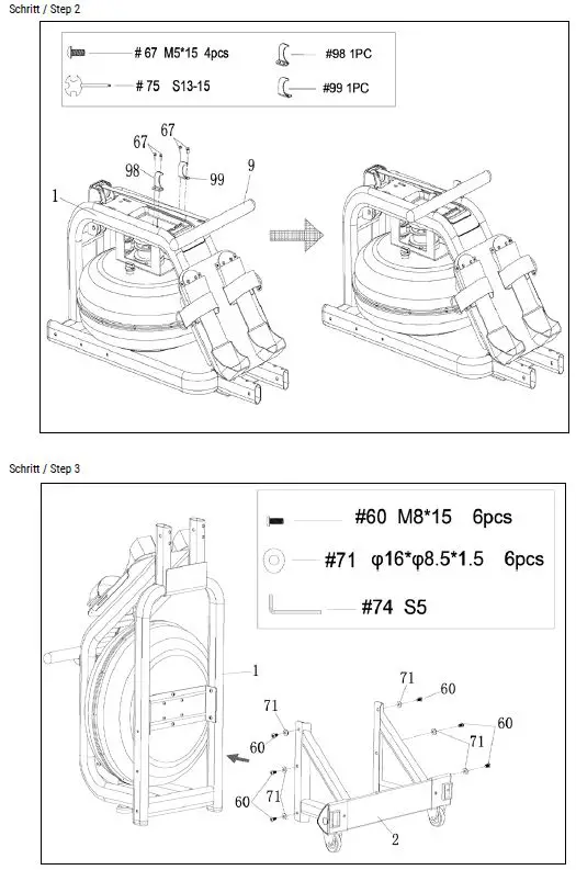 HAMMER 4542 Water Stream II Rower-3