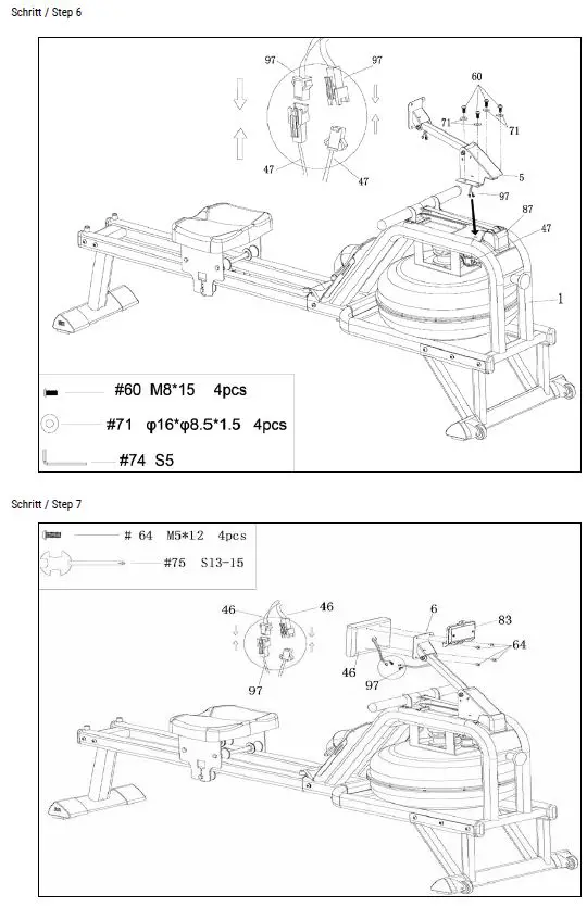HAMMER 4542 Water Stream II Rower-5