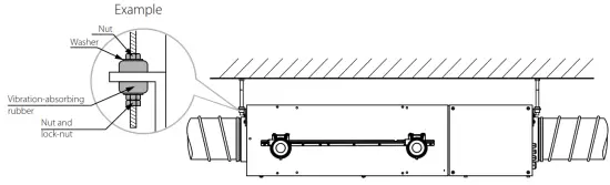 VENTS VUE 550 PBW EC Heat and Energy Recovery Air Handling Unit - suspended