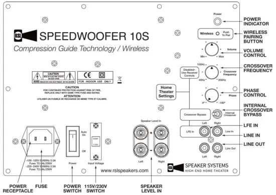 RSL SPEAKERS 10S Wireless Speedwoofer - fig14