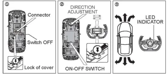 RASTAR BMW X6 M R C Car - parts 2