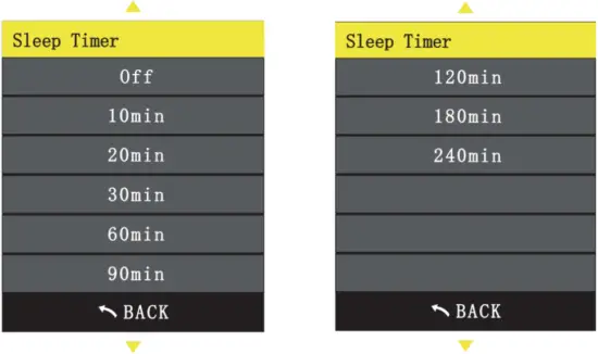 V6 - Menu settings 4