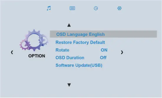 V6 - Menu settings 5