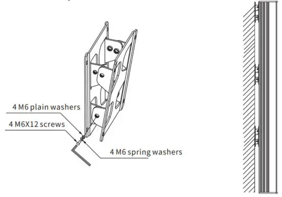 TAKSTAR ESC 80A Active Column Speaker - Installation Method 3