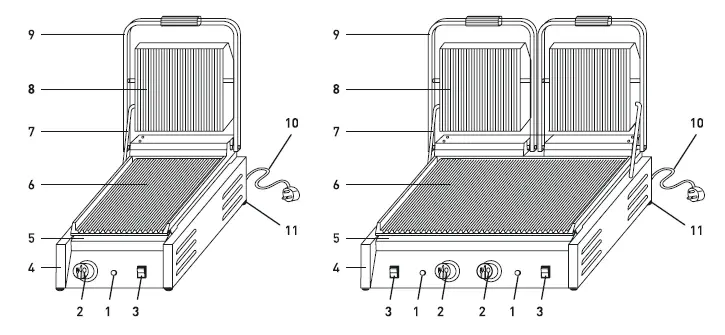 HENDI-263655-Contact-Gril-fig-1