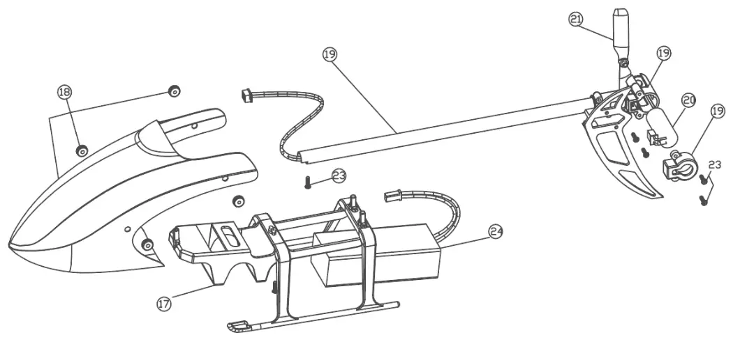 AMEWi AFX180 Single Rotor RC Model Helicopter - fig 16