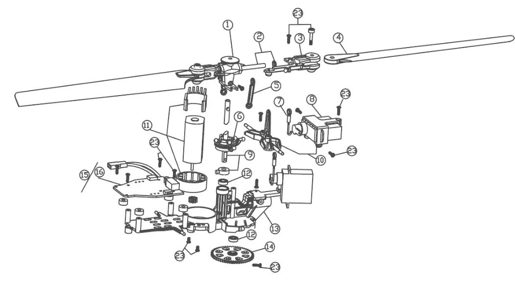 AMEWi AFX180 Single Rotor RC Model Helicopter - fig15