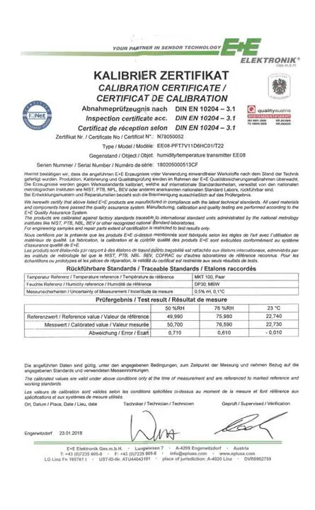 Calibration Traceability