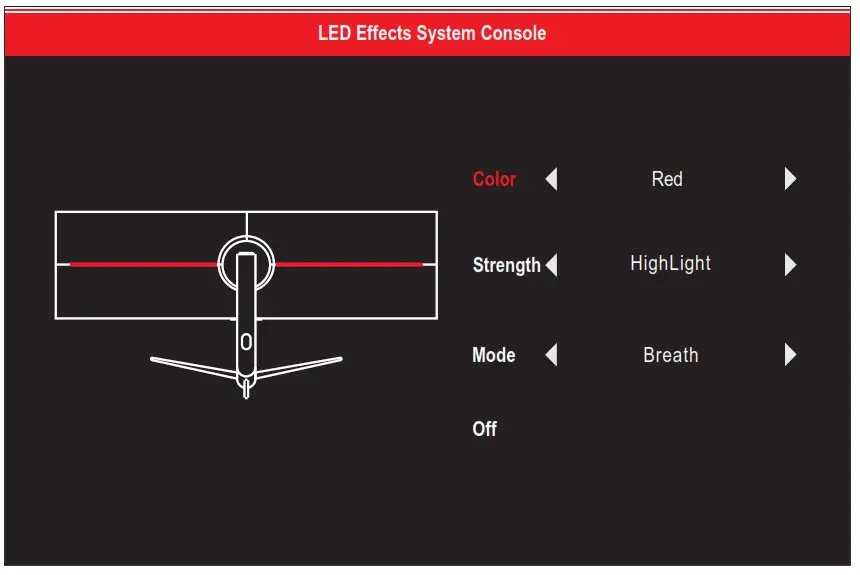 itek ITMF44A121DFHD 43  8 Inch Ultra Wide Flat Monitor - LED Effects