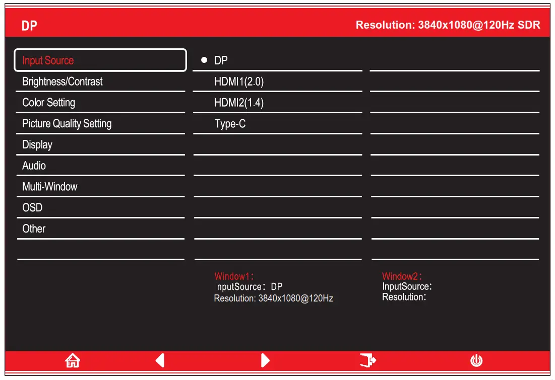 itek ITMF44A121DFHD 43  8 Inch Ultra Wide Flat Monitor - OSD
