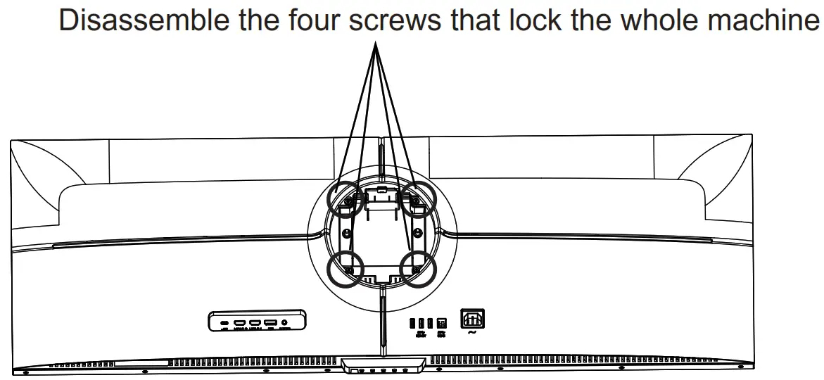 itek ITMF44A121DFHD 43  8 Inch Ultra Wide Flat Monitor - lock
