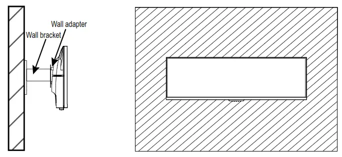itek ITMF44A121DFHD 43  8 Inch Ultra Wide Flat Monitor - pinch