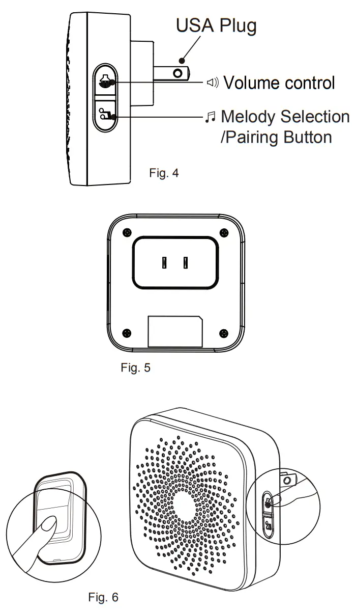 Advante E W1901P Wireless Door Chime - 1