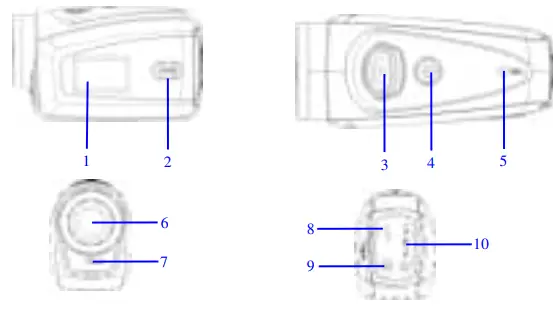 DENVER AC-1300 Action camera Appearance