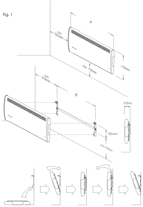 CONSORT PLE050RF Quality Space Heaters - fig