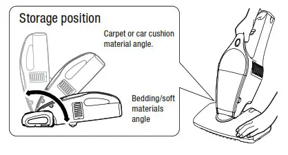 IRIS Rechargeable Mattress Cleaner -head angle