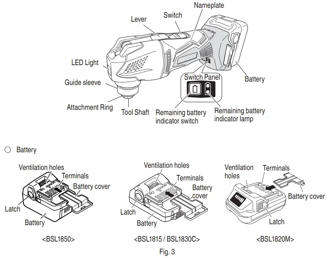 metabo CV18DBL 18V CORDLESS OSCILLATING MULTI TOOL - fig 11